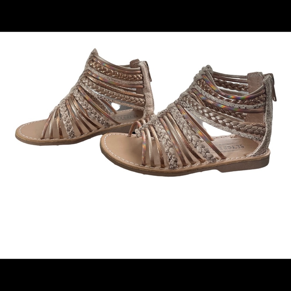 Kids braided gladiator sandals